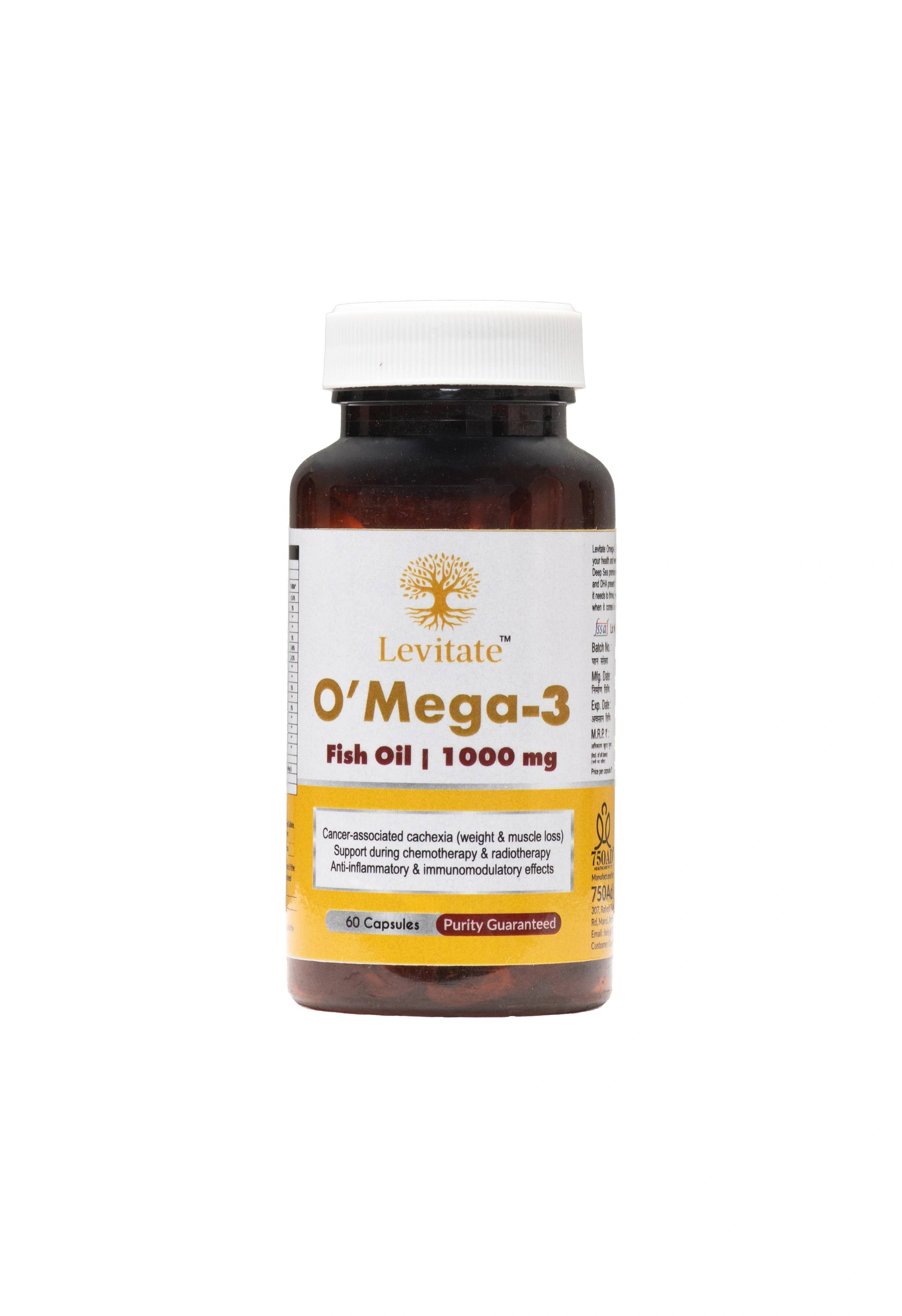 Levitate O'Mega-3 Fish Oil 1000 mg